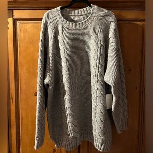 Brunette The Label The Adele Cable Knit Big Sister Sweater